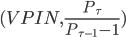 (VPIN,\frac{P_\tau}{P_{\tau-1}-1})