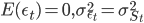 E(\epsilon_t) =0, \sigma^2_{\epsilon_t}=\sigma^2_{S_t}