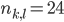 n_{k,l}=24