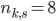 n_{k,s}=8